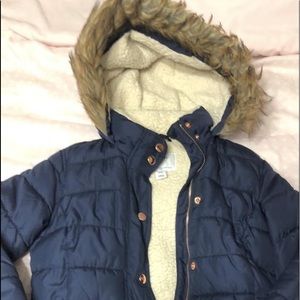 Old navy Kids fur puffer coat size 8